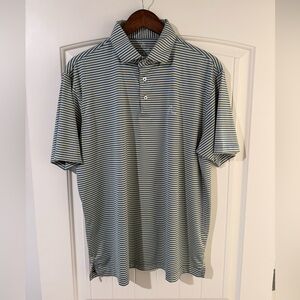 Rhoback Blue and Yellow Men’s Polo Large